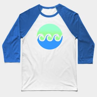 Waves Summer T-Shirt and Apparel for Sun Holiday Surfing Vacation Baseball T-Shirt